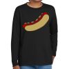 Youth Heavy Cotton 100% Cotton Long Sleeve T Shirt Thumbnail
